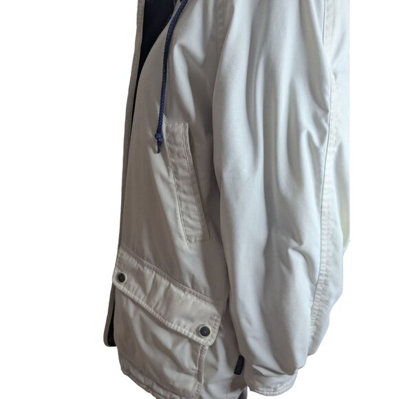 Pacific Trail Women's SzL Hooded Jacket Cargo Pockets Fleece Lined Full-Zip Tan - Picture 5 of 11